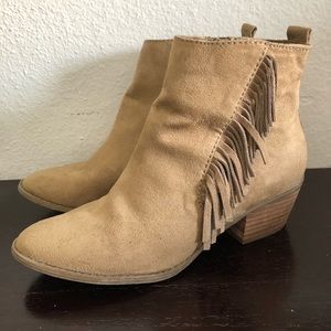 American Eagle Fringe Booties
